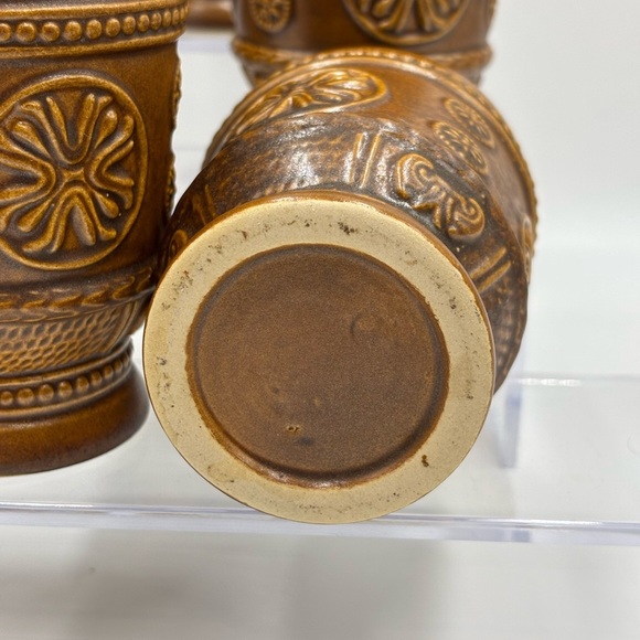 Set of 6 West Germany 8 oz Tumblers. Vintage Salt Glaze Tumblers. - Picture 5 of 10